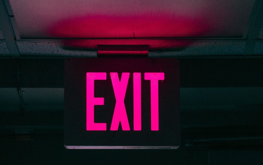 Tritium Exit Sign