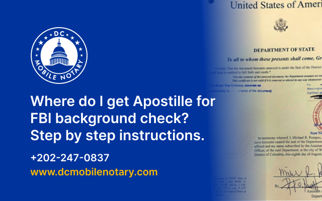 Step-by-Step Guide to Obtaining an FBI Background Check and Apostille for International Use