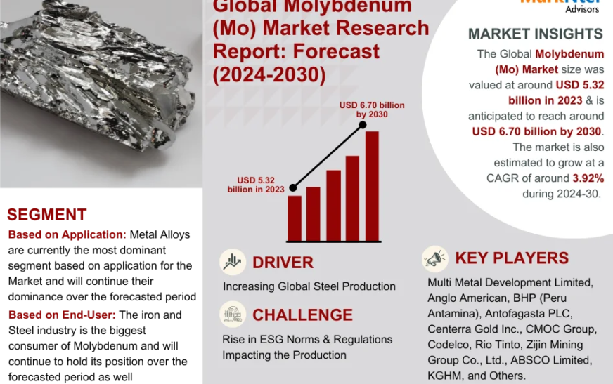 Molybdenum (Mo) Market Insights: Opportunities, Trends, Demand, Growth Outlook [2024-2030]