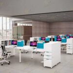 Modular office furniture is ideal for creating ergonomic workspaces due to its versatility and adjustability.