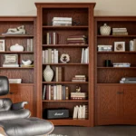 solid wood bookcase