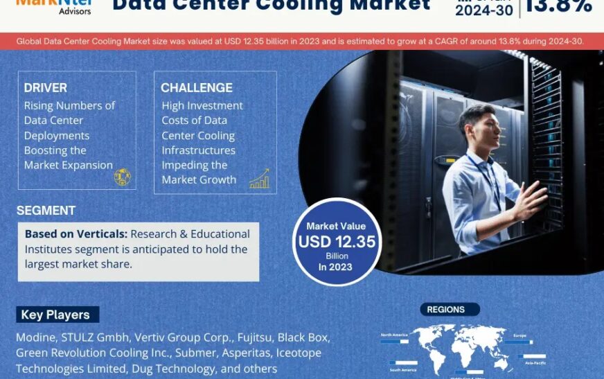 Data Center Cooling Market to Witness 13.8% CAGR Growth Between 2024 and 2030