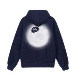 STUSSY 8 BALL FADE BLUE HOODIE