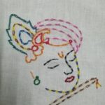 Chain stitch embroidery