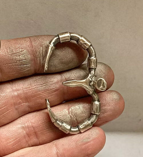 men's double finger ring